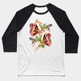 Silk Moth Baseball T-Shirt